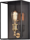 c cattleya Outdoor Wall Light Fixture Brass Exterior Wall Lantern Waterproof Outdoor Wall Sconce Front Porch Light with Unique Door Design for Garage Garden Patio Staircase Balcony