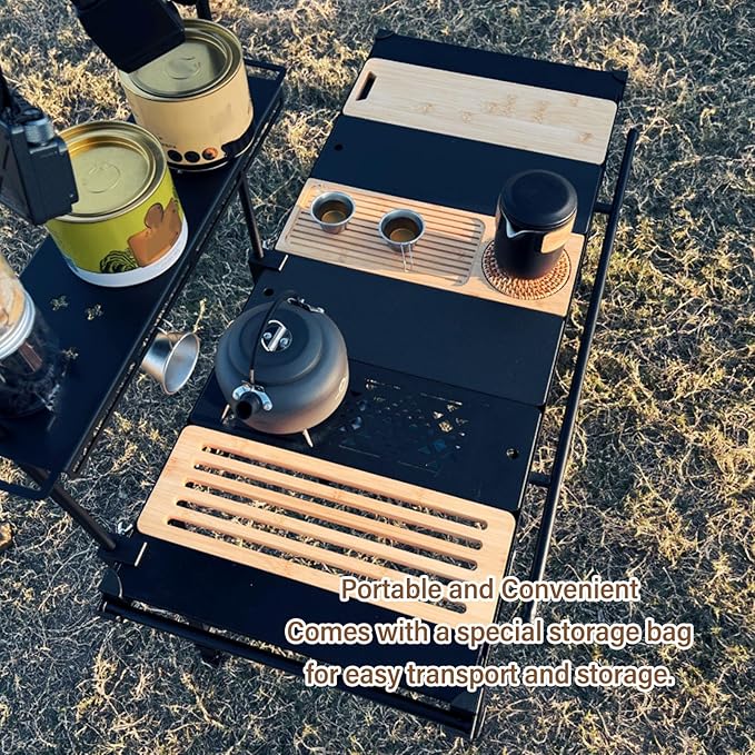 Camping Table Unit Board Portable Camping Table Board Versatile Top for Outdoor Travel Office (Chopping Board)