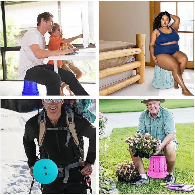 Portable &amp Lightweight Foldable Camping Chair for Adults Heavy Duty Folding Stool with Adjustable Shoulder Strap Perfect for Picnic Beach Backyard and Sporting Events Max Weight 400lbs