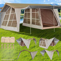 16.4x11.5 Ft Screen House Tent Large Gazebo Screen Tent Mesh Canopy Shelter with Waterproof &amp Sunshade Roof Easy Setup for Camping Backyard Beach