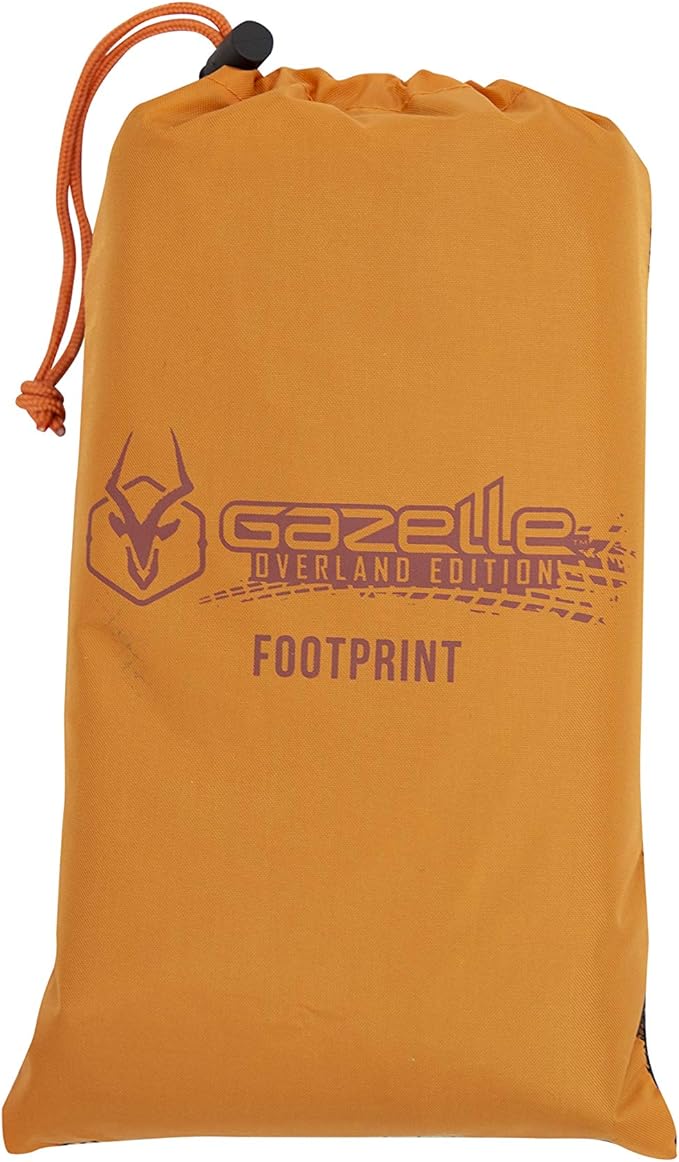 Gazelle Tents™ T4 Plus/T8 Tent Footprint 300D Waterproof Ground Tarp 4 Tack Down Stakes GA103