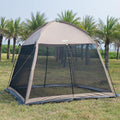 11x11 Ft Screen House Tent - Instant Pop Up Mesh Canopy Shelter with Waterproof &amp Sunshade Roof Easy Setup for Camping Backyard Beach Picnic