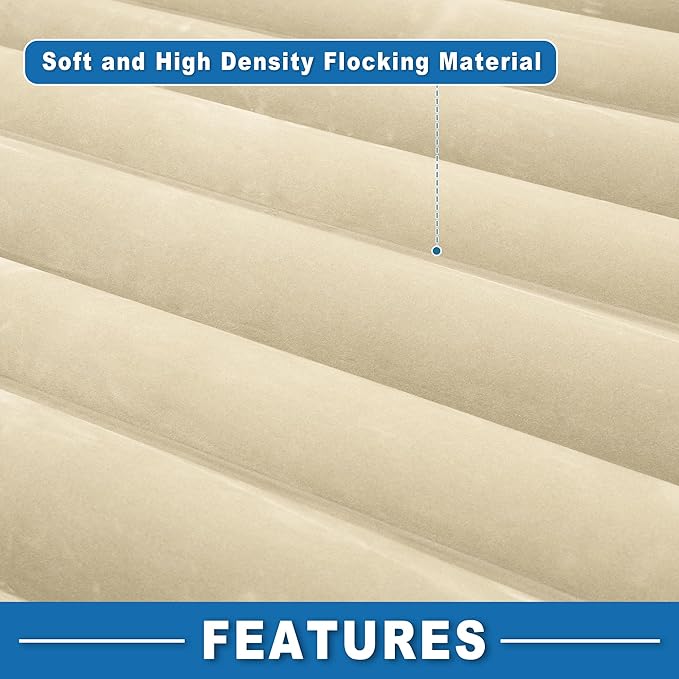 Car Air Mattress Sleeping Mat Comfortable 50.39x30.31x5.91 Back Seat Bed Camping Air Mattress Bed with Pillows for Car SUV