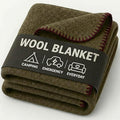 Wool Camping Blanket – 70% Wool Heavy-Duty Military Style Throw Warm &amp Washable Fire Retardant Cover for Emergency Survival &amp Outdoor Use – Perfect for Camping Car Home &amp Hiking Oliv