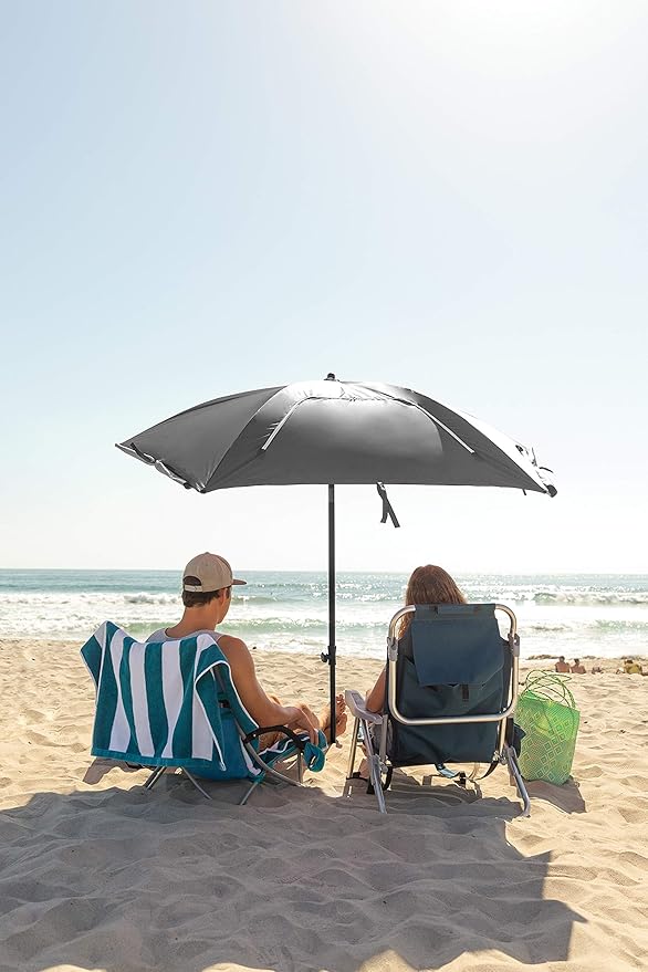 Sport-Brella Ultra SPF 50+ Angled Shade Canopy Umbrella for Optimum Sight Lines at Sports Events