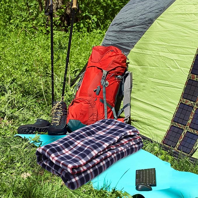 ABOOFAN Lightweight Adult Portable Outdoor Camping Sleeping Sack Blanket for Hiking Picnic Noon Break with Foldable Design and Warm Fleece Liner Compact and Easy to Carry