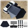 Car Awning Camping SUV Sun Shelter Waterproof Universal Tent Canopy Anti-UV for Van Campervan Caravan Truck Vehicle (Black 98X157)