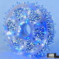 YEGUO 165ft 500 LED Blue and White Christmas Lights Outdoor Waterproof Clear Wire String Lights Indoor Plug in 8 Modes Clear Wire Twinkle Tree Light for Xmas Party Garden