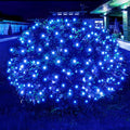 Led Christmas Net Lights Blue Outdoor Christmas Lights 160LED 5ftx7ft Waterproof Outdoor Indoor Fairy Mesh Net Light for Xmas Party Yard Patio Trees Shrubs Bushes Decorations