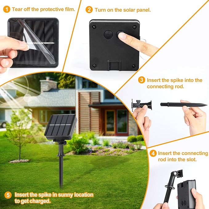 Extra-long 288FT 800LED Solar Fairy String Lights 4-Pack 72FT 200 LED Outdoor Twinkle Lights Waterproof 8 Lighting Modes Warm White Copper Wire Lights for Deck Backyard Tree Garden Fence Pool Party