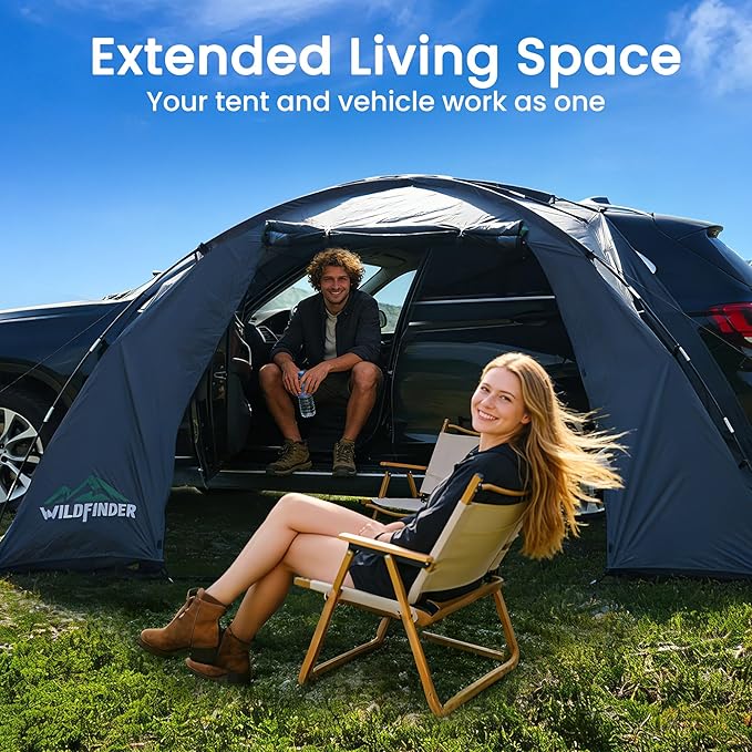 SUV Tent Rectangle Car Tent for Family Waterproof &amp Windproof for Car Camping Large Camping Tents with Storage Bag SUV Van Jeep