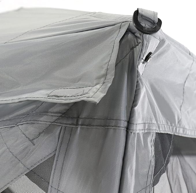 CLAM Pop Up Screen Tent Outdoor Camping Gazebo Canopy Venture 9' x 9' Gray