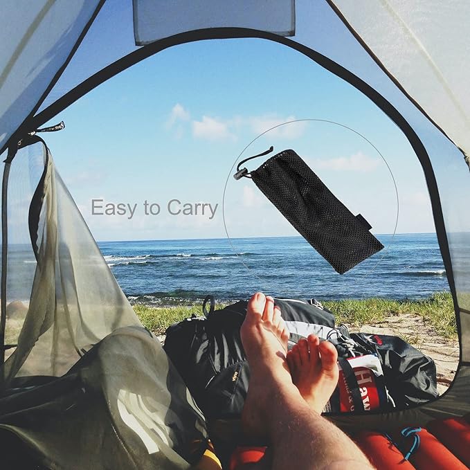 Camping Chair Stabilizing Rubber Ball Feet Compatible with Helinox Chair Detachable Anti-Slip Foot Replacement for Ultralight Portable Camping Chair on Soft Surfaces…