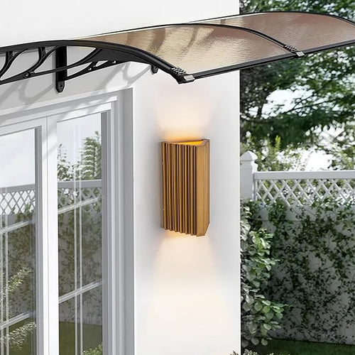 11 Modern Outdoor Wall Lights Hand-Brushed Vintage Gold LED Exterior Lighting Fixtures Outdoor Wall Sconce Light for House Exterior Garage Porch Patio