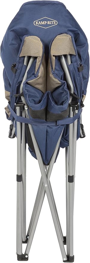 Kamp-Rite Kozy Klub Chair CC420 Extra Large Comfortable Padded Camping Tailgaiting Fishing Outdoor Chair