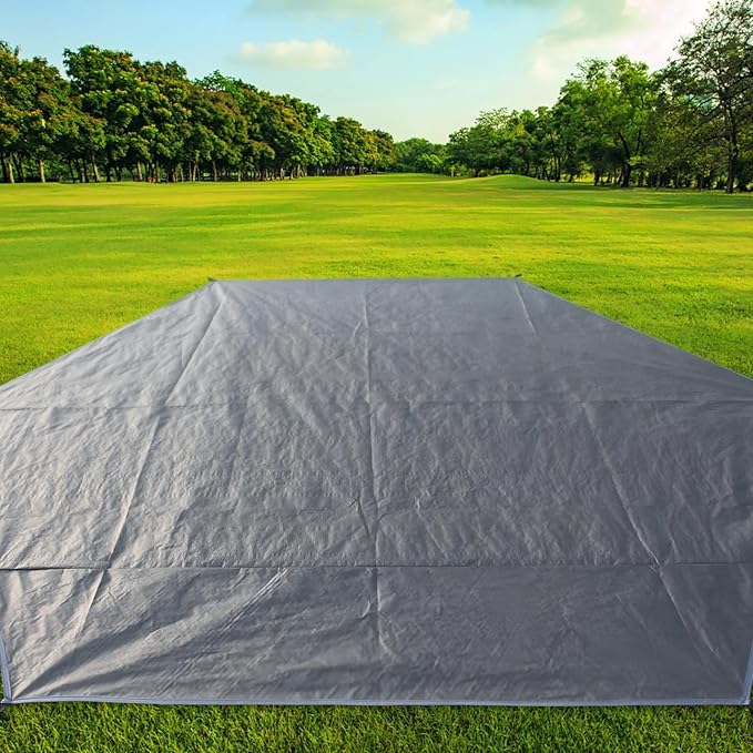 Large Octagonal Camping Tarp Floor Mat Waterproof Pe Sheet With Tie Strings 129.9 For Large Tents And Outdoor Use