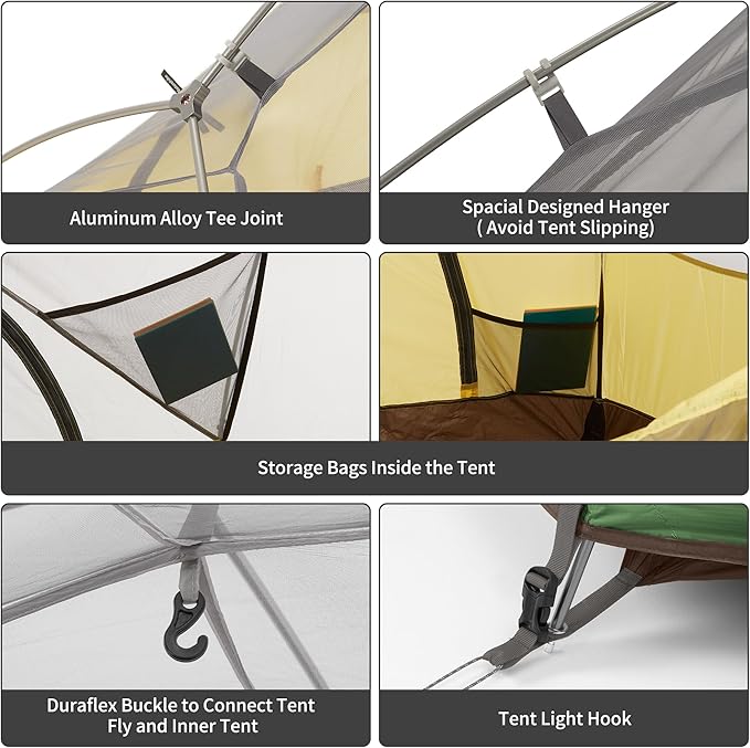 Naturehike Star River 2 Person Backpacking Tent Lightweight Waterproof 2 Person Camping Tent Double Layer Two Person Tents for Camping Hiking Cycling