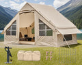 Inflatable Camping Tent2/4/6/8 Person Glamping Inflatable Tents with Awning Quick Setup Blow Up Tents with Pump Waterproof Oxford Inflatable House for Camping Air Glamping Hot Tents for Adult
