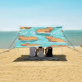 Capybaras in The Water Camping Sun Shelter Beach Tent Portable Beach Sun Shade Outdoor Canopy for Camping Trips Fishing Picnic