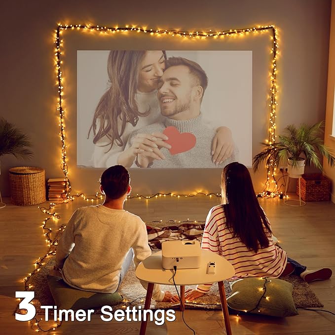 197FT 600 LED Christmas Lights Outdoor Warm White Christmas Tree Lights Plug in 8 Modes Twinkle String Light for Outside Bedroom Wedding Party Ceiling Xmas Home Decorations