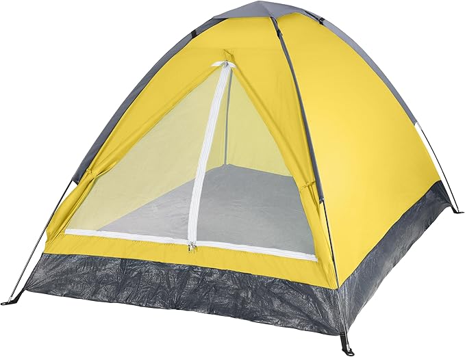 2 Person Camping Tent with Rain Fly and Carrying Bag - Lightweight Outdoor Tent for Backpacking Hiking or Beach Use by Wakeman Outdoors