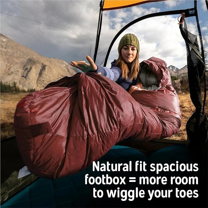 Sleeping Bag Camping Sleeping Bag Down 550 Fill Duck Winter Backpacking for Adult