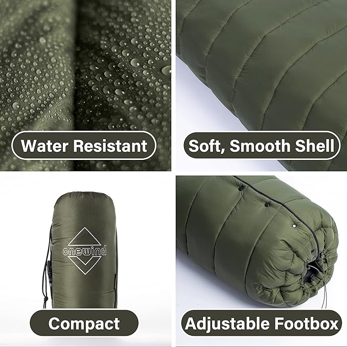 Onewind Hammock Top Quilt with Footbox Lightweight and Portable Sleeping Quilt Camping Sleeping Bag for Backpacking and Hiking