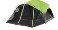 Coleman Carlsbad Dark Room Tent with Screened Porch 4/6 Person Tent Blocks 90% of Sunlight to Keep Inside Cool Weatherproof Shelter with Easy Setup Made of PFAS-Free Materials