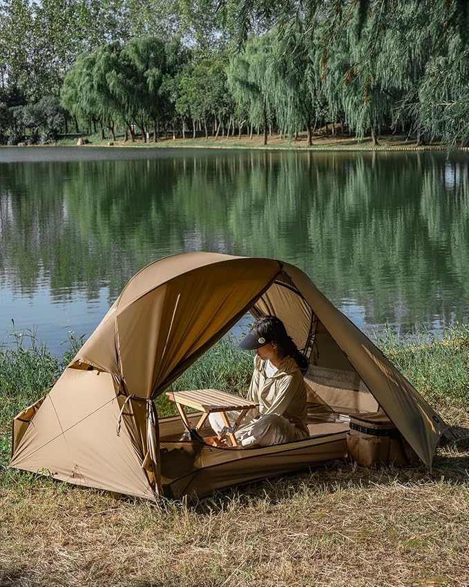 MC TOMOUNT Backpacking Tent Ultralight Nylon 1-2 Person Tent 3.3lbs-4.4lbs for Hiking Camping