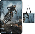 Zipper Mountain Bike Tournament Style Picnic Mat Suitable for Travel Camping Park Or Home Use