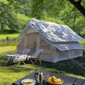 Inflatable Tents for Camping Large Inflatable Camping Tent with Hand Pump Easy Setup Tents for 4-6 People Portable Glamping Tent