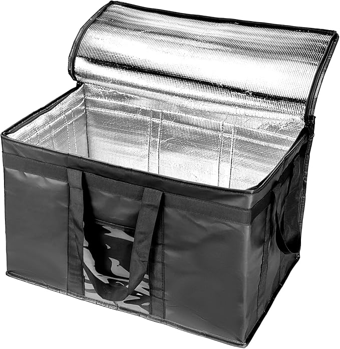 Yalin XXXL Large Insulated Cooler Bag Styrofoam Cooler of Keep Food Hot or Cold Reusable Double Zipper Food Delivery Bag for Grocery Shopping 23 W x 15 H x 14 D
