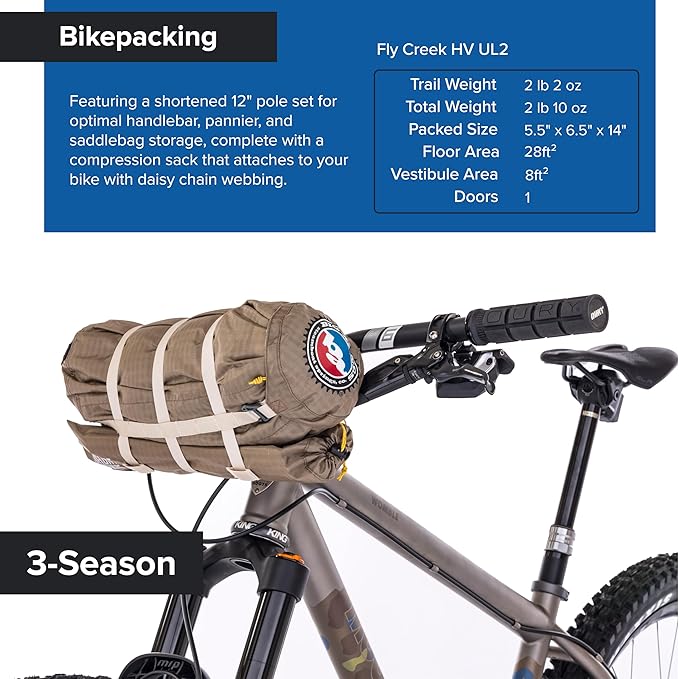 Big Agnes Fly Creek HV UL Bikepack - Ultralight Bike-Packing Tent
