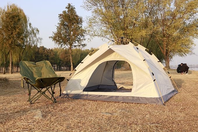 Dual Purpose Folding Camping Cot and Chair with Removable Footrest for Adults Easy-to-Assemble Adjustable Sleeping Chair with Carry Bag for Fishing Hiking Travel Home (Dark Green)