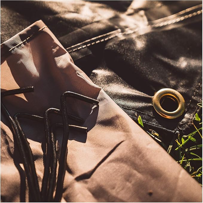 Gazelle Tents™ G5 5-Sided Gazebo Footprint 300D Waterproof Ground Tarp 5 Tack Down Stakes GA107