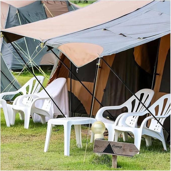 Telescopic Tarp Pole Adjustable Tent Poles Aluminium Alloy Tent Rod Lightweight Rods Camping Awning Shelter Canopy