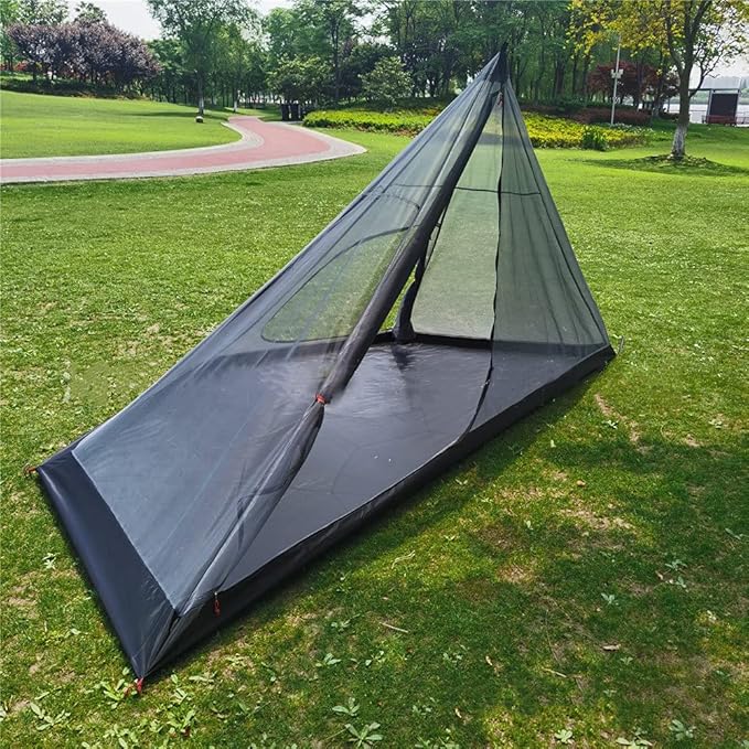 Half Octagonal Mesh Net for 4 Person Tipi Tent 2 Person Mesh Camping and Hiking