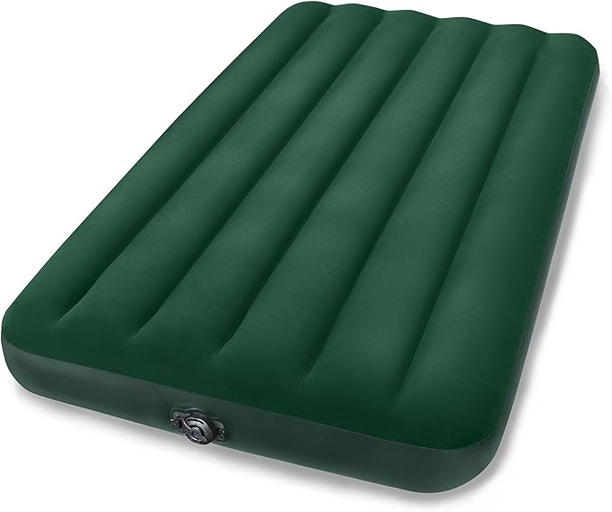 Intex Prestige Downy Airbed Kit with Hand Held Battery Pump Twin