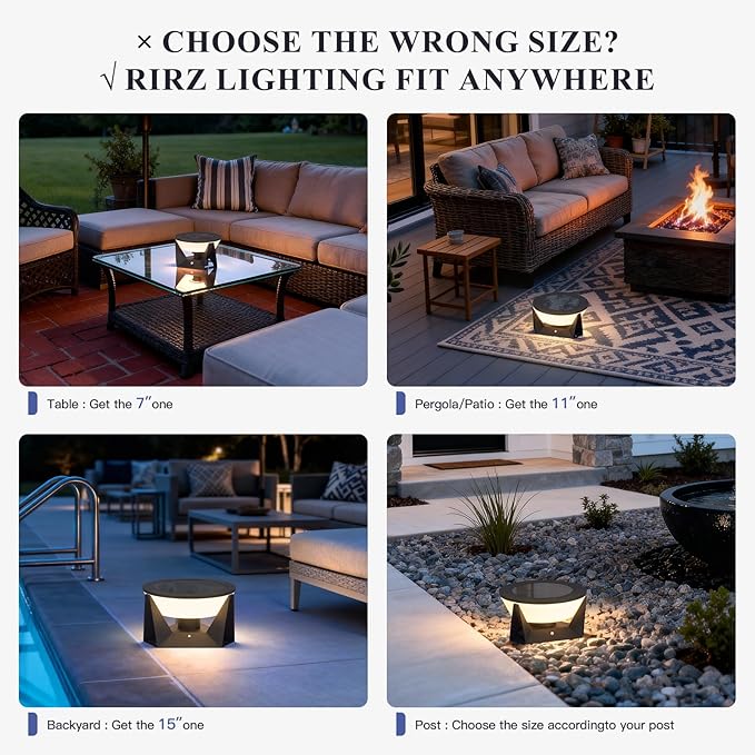 14.96 Floor Lamp with Remote Control IP54 Large Solar Lanterns Outdoor Waterproof 3000K LED Solar Patio Lights Outdoor Free Standing Dimmable Modern Floor Lamp Smart Garden Patio Lantern