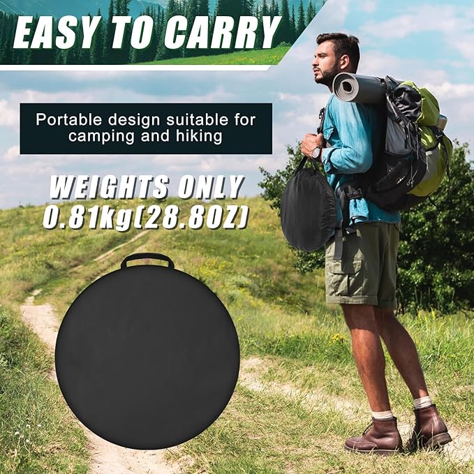 2 Pack 82.6 Inch Single Person Pop up Tent 1 Person Foldable Mosquito Net Tent with Storage Bag for Outdoor Trips Camping