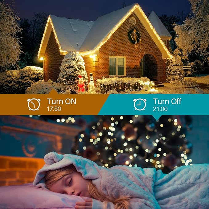 Smart Multicolor Changing Christmas Lights 262ft 800 RGB LEDs WiFi App Control Fairy Light RGB Dimmable Christmas Tree Lights Compatible with AlexaIP65 Waterproof(2.4GHz)