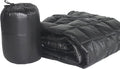 PUFF 50 x 70 High Loft Down Indoor/Outdoor Water Resistant Throw with Extra Strong Nylon Cover Black