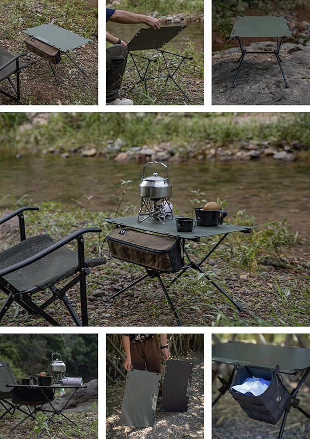 CAMPINGMOON Tactical Table Hard Top Plate for Tactical Table One Khaki T-510-TG
