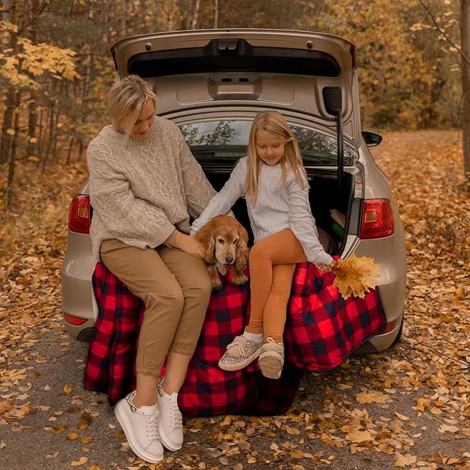 AGEMORE Cotton Flannel Double Sleeping Bags for Adults Cold Weather Waterproof Queen Size Sleeping Bag 2 Person Double Wide Warm Sleeping Bag for Family or Couples Outdoor Camping or RV Traveling