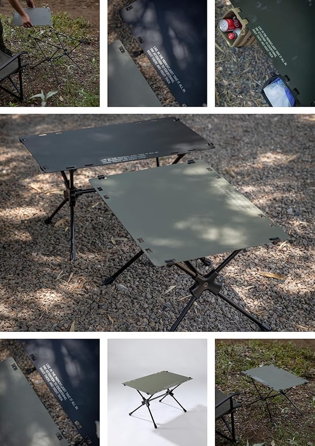 CAMPINGMOON Tactical Table Hard Top Plate for Tactical Table One Khaki T-510-TG