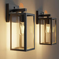 Kalium Dusk to Dawn Porch Outdoor Light 2 Pack Wall Light Fixtures Waterproof Exterior Wall Sconce Light Fixture with E26 Base for Patio Entryway Hallway (Bulb not Included)