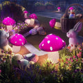 Solar Mushroom Lights Outdoor 9 Pack Garden Outdoor Decor 8 Lighting Modes IP65 Waterproof Crystal-Clear Fairy Decoration for Pathway/Yard/Flower Bed/Patio/Landscape/Backyard/Dwarf String 30 FT