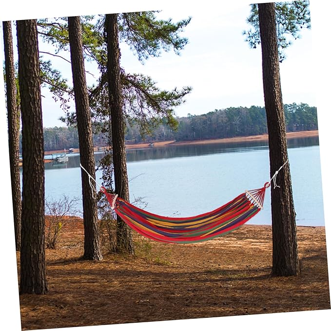 POPETPOP 150kg Load Capacity Rollover Hammock Straps Bug Net for Camping Garden Hiking Beach Travel Family Boys and Girls Relaxation