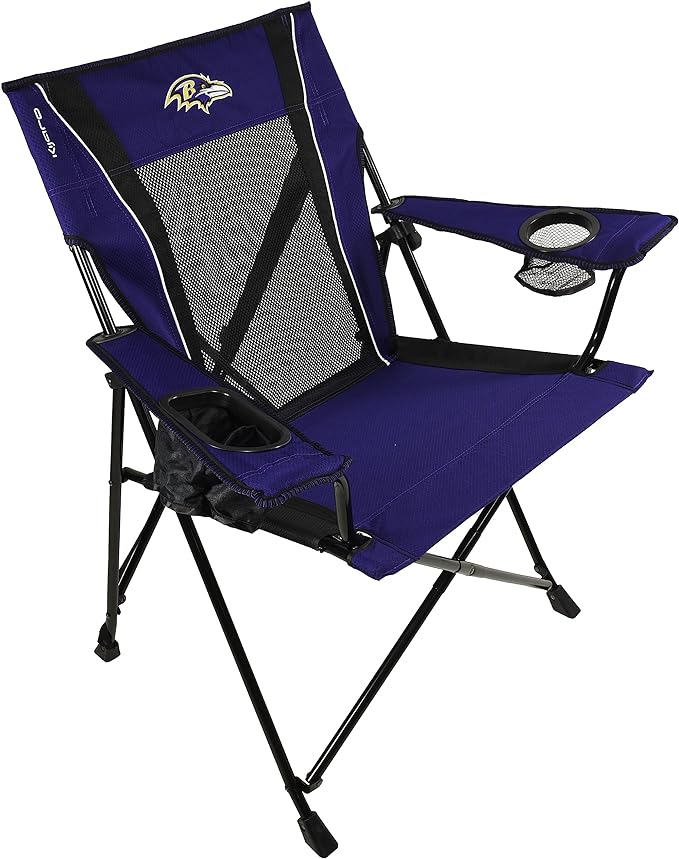 Kijaro Sports Fan Folding Chair 26 L x 35.5 W x 37 H Baltimore Ravens