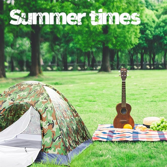 2-4 Person Camping Tent – 10 Minute Setup Lightweight Waterproof Outdoor Tent for Camping Portable Dome Tent with UV Protection (Camouflage)